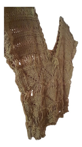 Musculosa Calada Tejida A Mano De Hilo Cuello V Tlc100