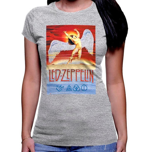 Camiseta Premium Dtg Rock Estampada Impresa Led Zeppelin