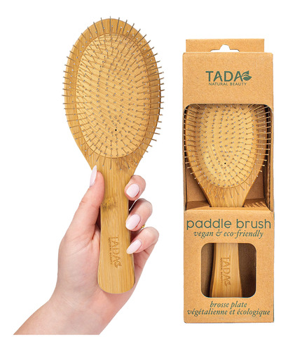 Tada - Cepillo De Pelo Natural De Belleza Para Mujer, Bambu