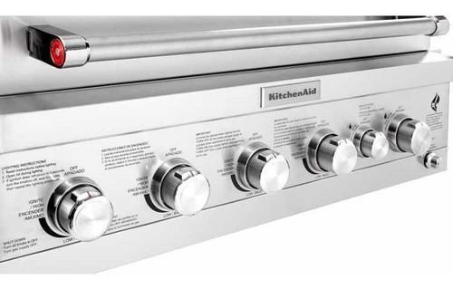Imagen 4 de 9 de Asador Empotrable Kitchenaid 36'' Con Quemador Rosticero