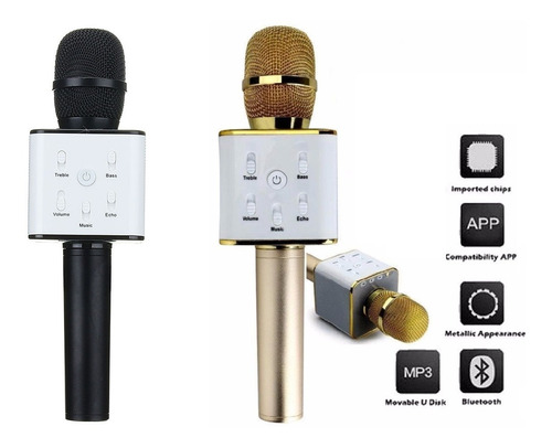 Micrófono Karaoke Bluetooth Inalámbrico + Parlante + Estuche