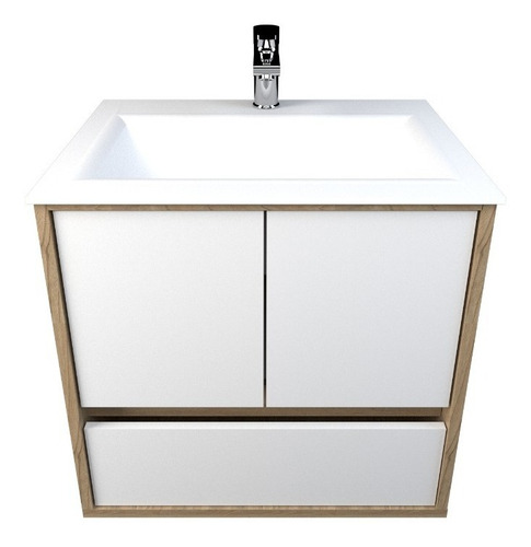 Imagen 8 de 9 de Vanitory Flotante Colgante Minimalista Mueble Baño C/ Mesada