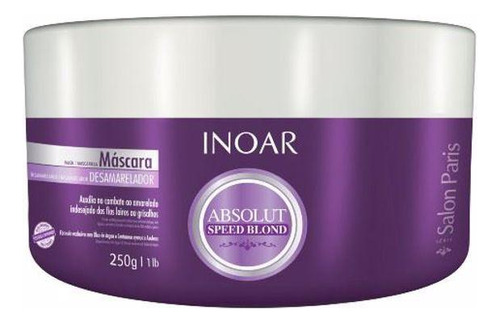 Inoar Absolut Speed Blond Máscara Desamareladora 250g