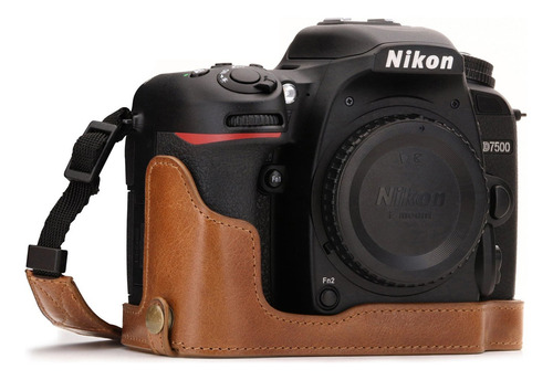 Megagear Mg1251 Nikon D7500 Ever Ready - Funda De Piel Autén