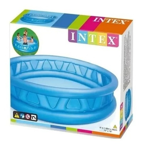 Piscina Inflable Intex 188x46 Grand Familiar + Gratis Bomba