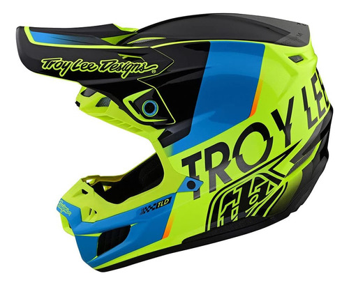 Casco Para Moto Troy Lee Designs Se5 Comp Color Negr Tall  S