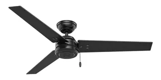 Ventilador Hunter Cassius 52 Negro Mate Interior Y Exterior