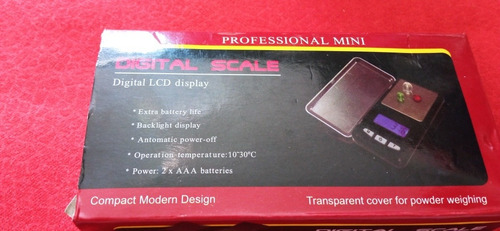 Balanza Digital Hasta 500g