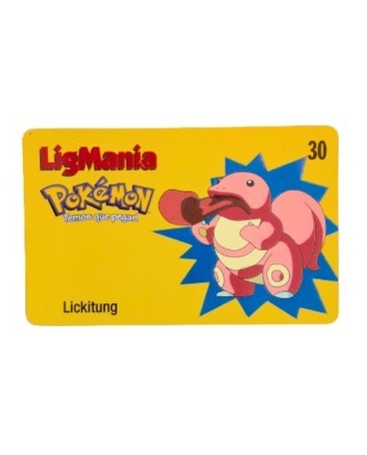 Cartão Telefônico Ligmania Pokémon - Lickitung - 27/30