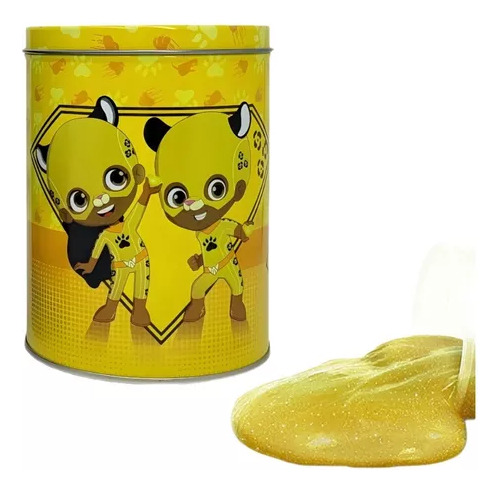 Slime Latão Super Os Aventureiros Luccas Neto Não Gruda 1kg