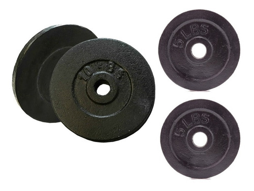 Set Kit 4 Discos Por 30 Lb Para Pesas Barras-mancuernas  Gym