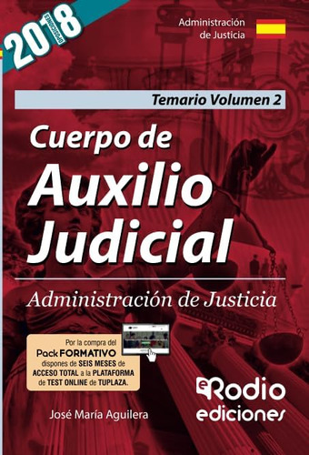 Libro: Cuerpo De Auxilio Judicial. Administración De Justici