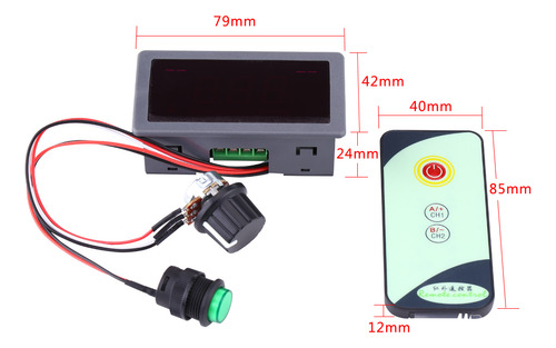 Controlador De Velocidad Del Motor Pwm Dc 6-30v Regulador De