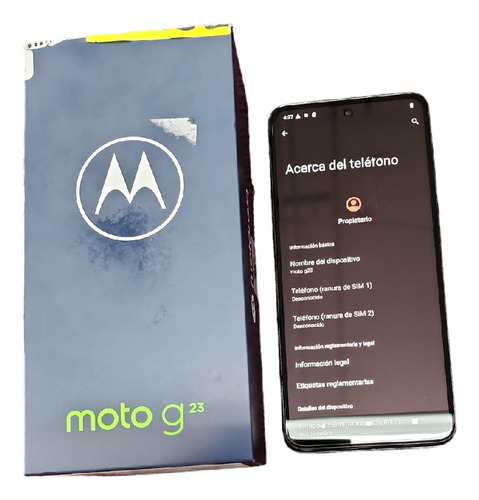  Moto G23 Dual Sim 128 Gb Matte Charcoal 4 Gb Ram