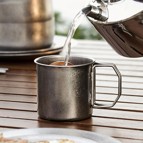 Taza De Café Para Acampar Al Aire Libre Con Manijas