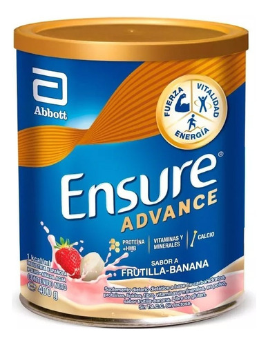 Ensure Advance En Polvo Frutilla Banana X 400 Gr