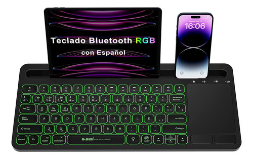 Memumi Bluetooth Teclado Multidispositivo En Español Ñ