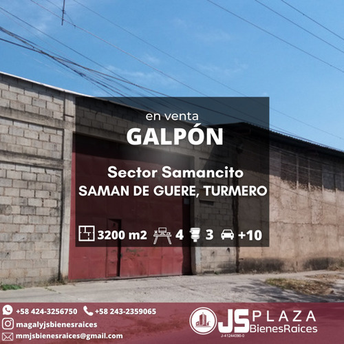 Imagen 2 de 12 de Venta De Galpon Saman De Guere De Oportunidad 04243256750