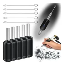 Comprar Atomus Agarre del Tatuaje Grips de Tubo Pvc Negro Barra de Agujas de Acero Inoxidable para 5pz Cartuchos Medida Universal Suministros Ergonómicos Insumos para Tatuajes