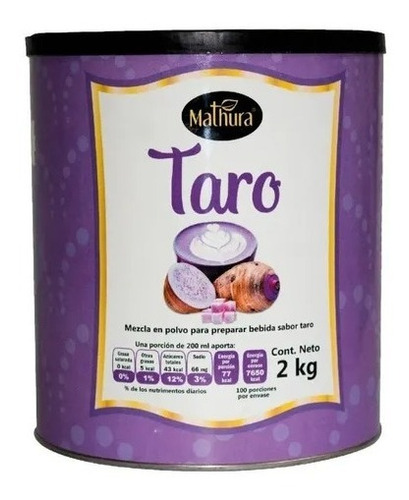 Te Sabor Taro En Polvo Mathura 2 Kg
