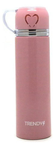 Trendy Termo Botella Pico Cebador Taza En Tapa Cod 14088 Color Rosa