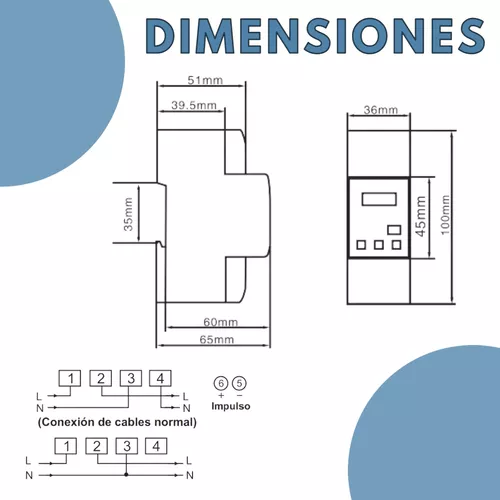 Medidor Consumo Electrico Smart Wifi Monofasico 65a Rieldin