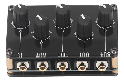 Consola De Mezcla De Sonido Tx400 Line Mixer 4 Canales Mini