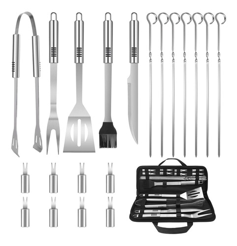 Saotaeng Grill Accessorie Bbq Tools Set 20pcs Stainless