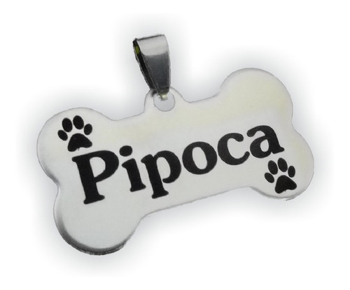 Placa Identificação Cães Qr Code - Aço Inox