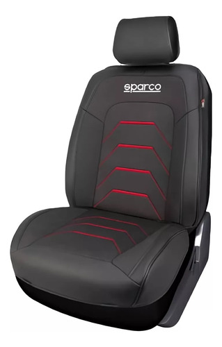 2 Cubre Asientos Vestiduras 3d Sparco Deportivo Rojo F1