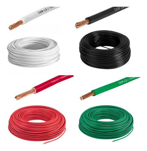 50mts Cable Thw Calibre 14 100% Cobre Color A Escoger 1 Polo