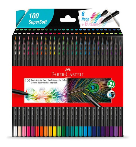 Creyones Faber Castell Eco Supersoft X 100 Colores