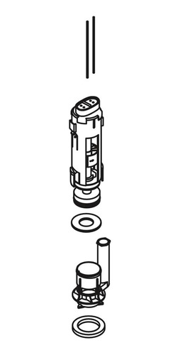 Conjunto Valvula Descarga (1.4 X 4.4 7.7 In)