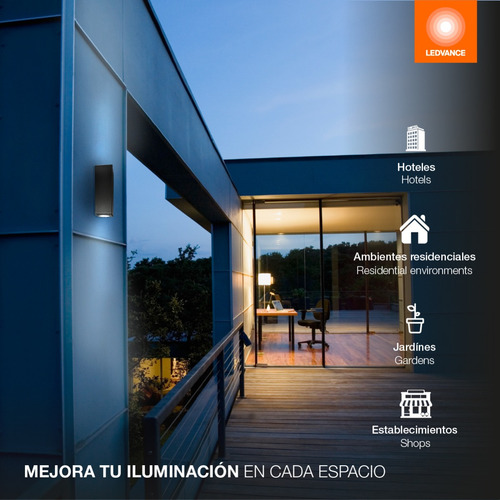 Pack X 4 Apl Pared Bidirecc Ledvance Cuadrado Gu10 Ip54