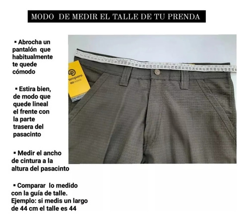 Pantalon Pampero Cargo De Trabajo Reforzado Original Hombre