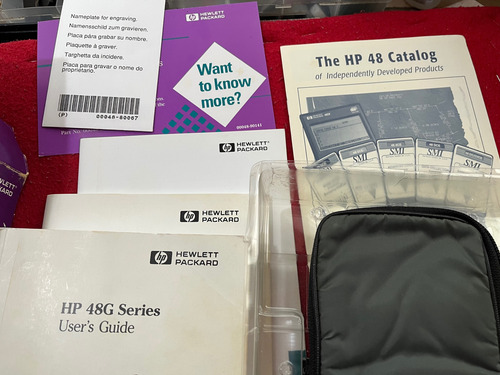 Calculadora Gráfica Hp 48gx Impecável Na Caixa Cinza (Usado)