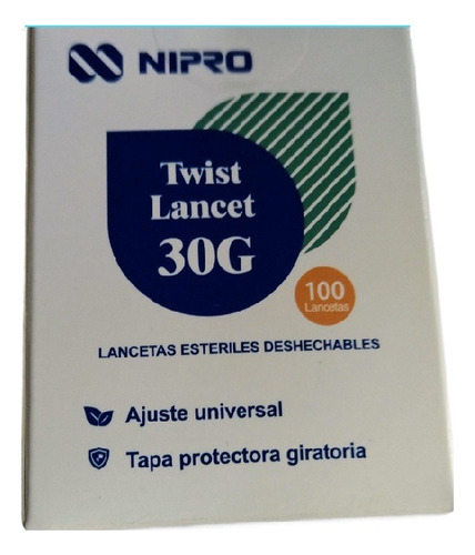 Lancetas Nipro Para Glucómetros Premier - Gochek2 X 100 Unid