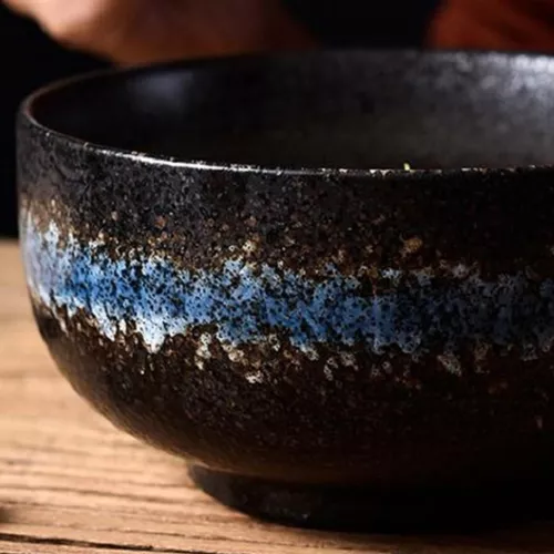Cuenco de arroz de cerámica de estilo japonés, cuenco de Ramen