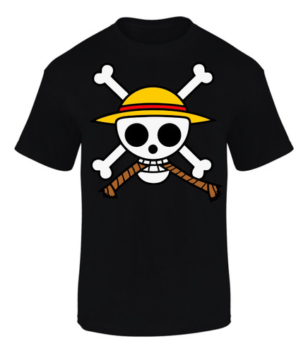 Camiseta Manga Corta Escudo One Piece Series Black Xgt