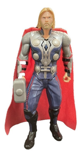 Imagem 2 de 6 de Boneco Thor Com Martelo Vingadores Marvel Heroi Com Som