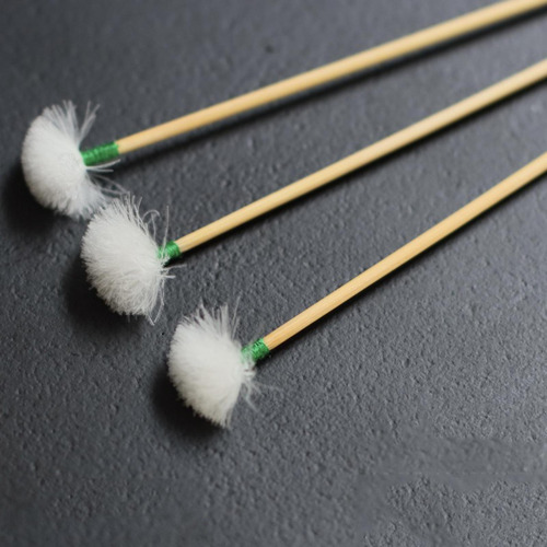 4 X 10 Uds. De Palillos De Plumas De Ganso, Hilo Verde M