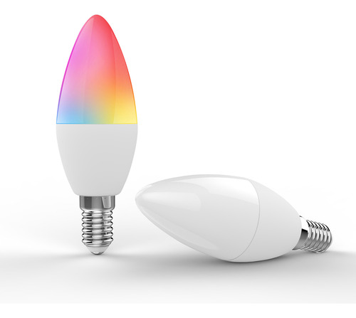 Aplicación De Teléfono Smart Bulb Wifi Rgb+w+c Led Candle De