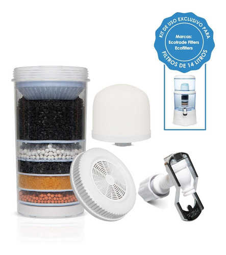 Imagen 1 de 10 de Kit 3 Repuestos 14 Litros + Llave Magnética Ecotrade Filters