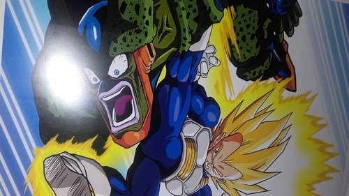 Poster De Vegeta Vs. Cell Fase 2  Dragon Ball Z