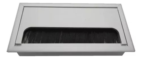 Pasacables Rectangular Para Escritorio Y Mesas En Aluminio.