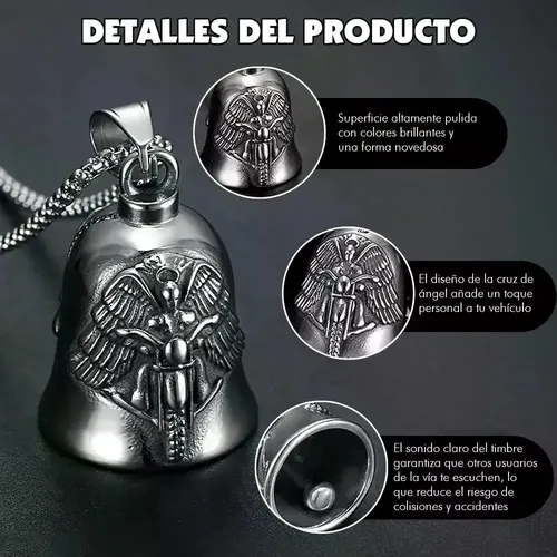 B 2 Peças Bell Biker Amulet Motorcycle Guardian Bell Z | MercadoLivre