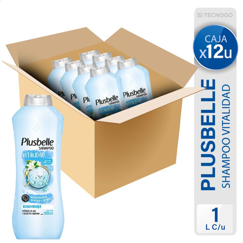 Caja Shampoo Plusbelle Vitalidad Renovadora - Mejor Precio