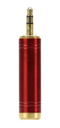 Imagem 1 de 2 de Plug Adaptador Santo Angelo P10 P2 Estereo Niq Vermelho