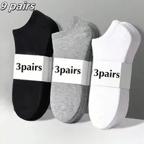 Comprar Pack De 9 Calcetines Náuticos Unisex Negros, Blancos Y Grise