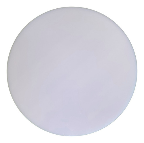 Tabua Placa Redonda Para Corte Polietileno Pizza 40cm Branca Cor Branco Lisa 40